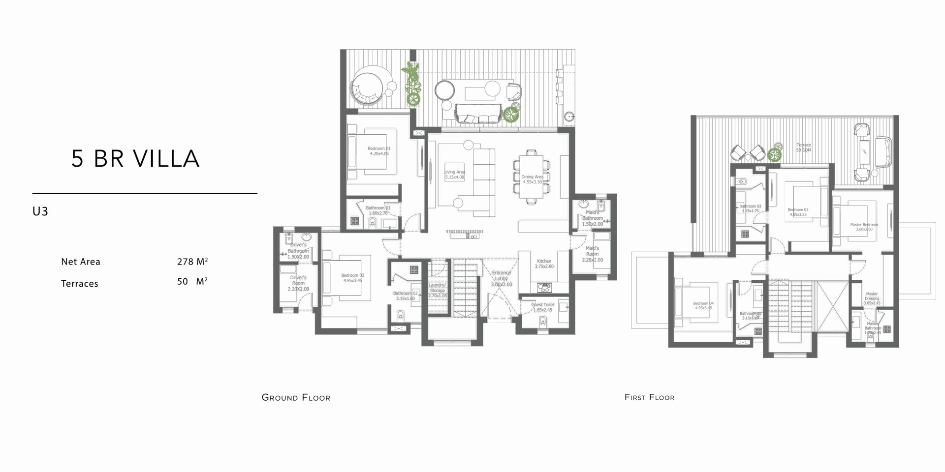 5 BR Villa G Villas Layout Seashell Ras El Hekma