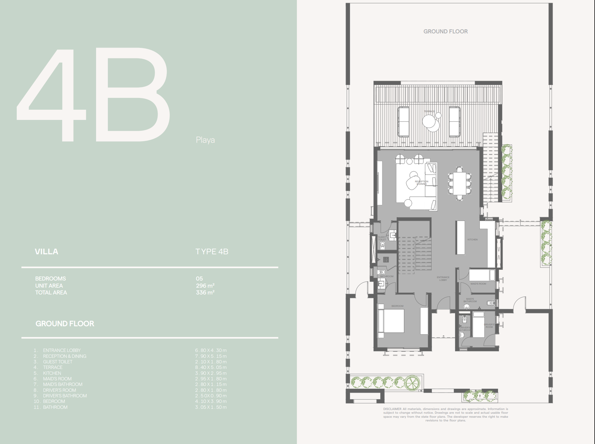 PLaya Ghazala 4B Villa Layout Gorund