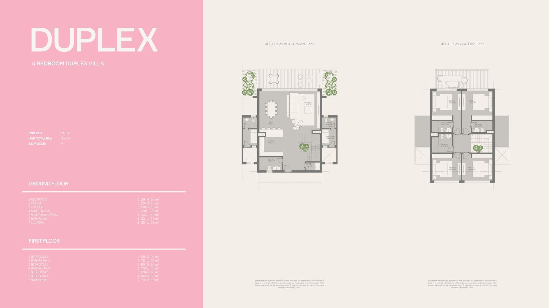 G Villas Playa Ghazala Floor Plan